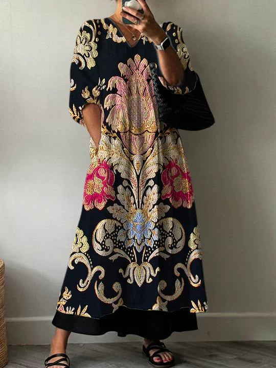 Clara | Vestido elegante estampado