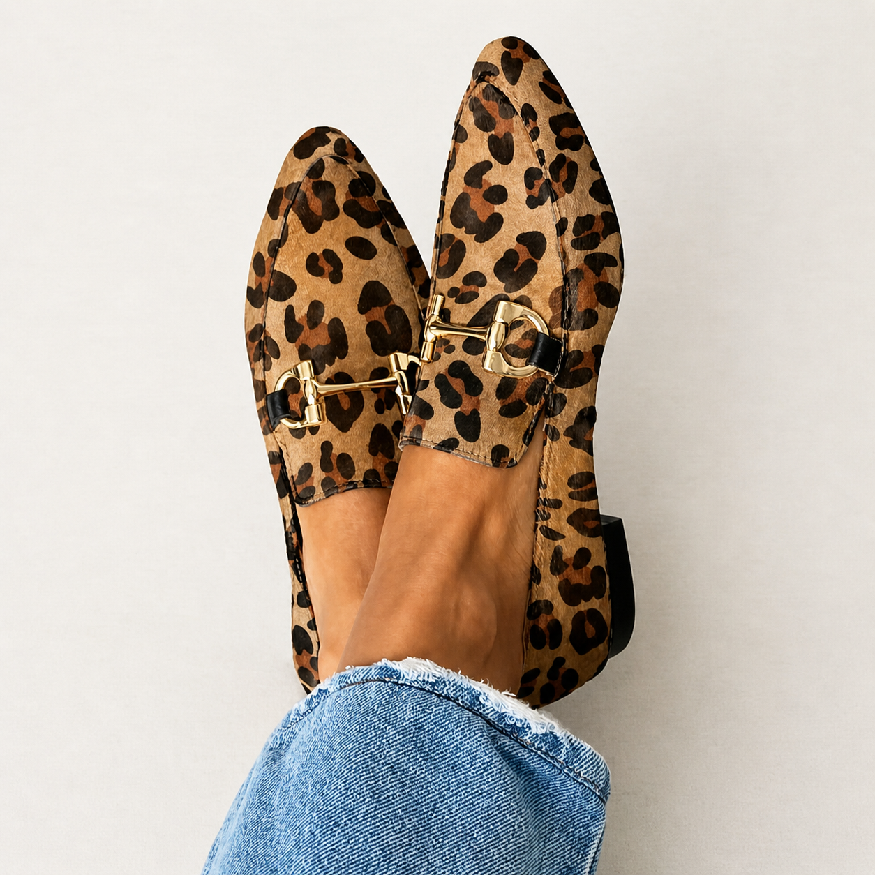 Gia | Mocasines elegantes leopardo