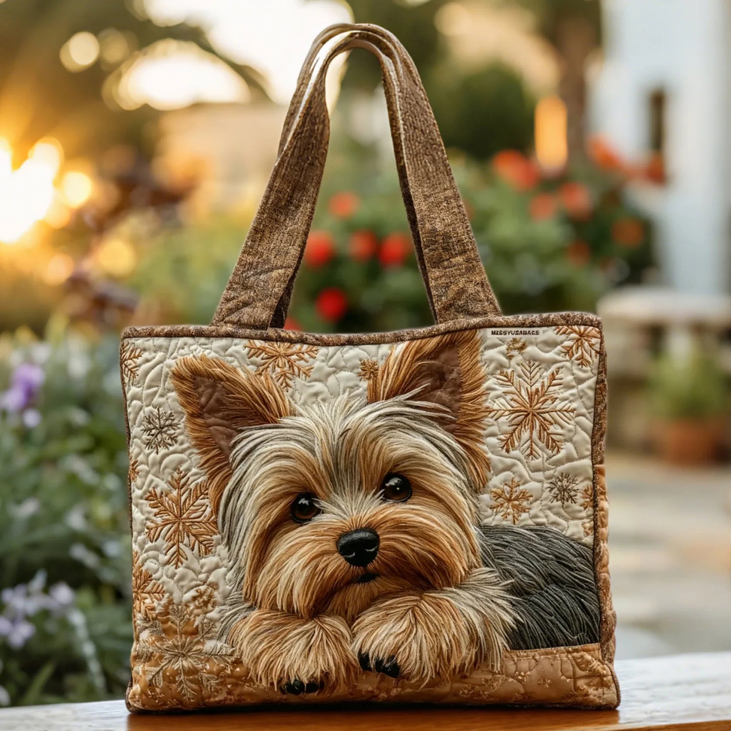 Bolso tote artesanal - Adorable Yorkshire