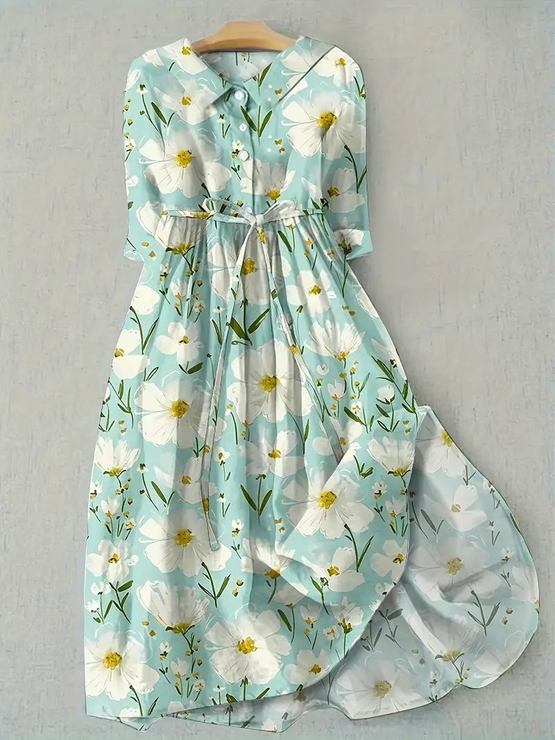 Lotte | Vestido de verano con flores frescas