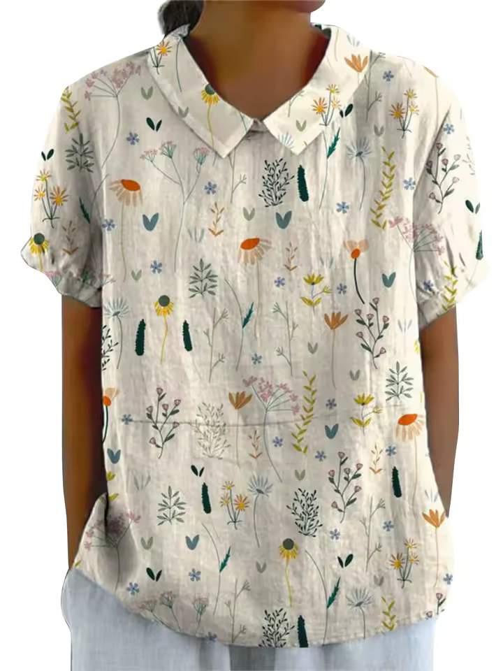 Ava | Minimalist Floral Shirt