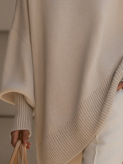 ELENA | Suéter poncho oversize de punto
