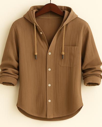LORENZ | Camisa con capucha de algodón