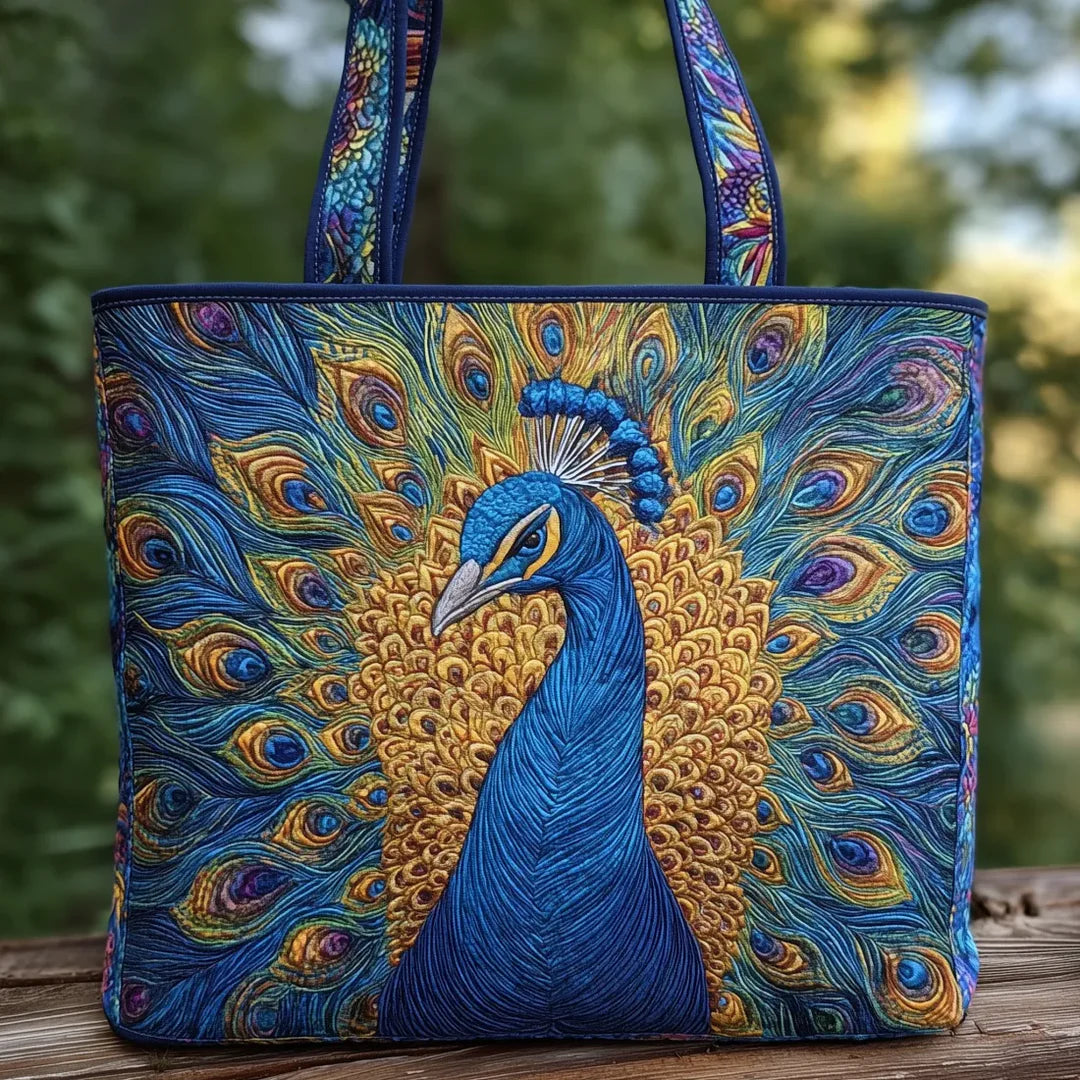 Bolso artesanal - Pavo Real