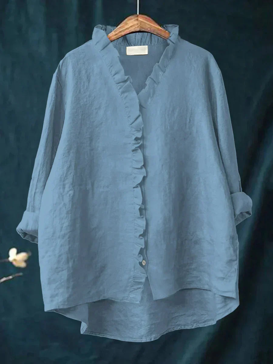 SELENA | Blusa minimalista con volantes