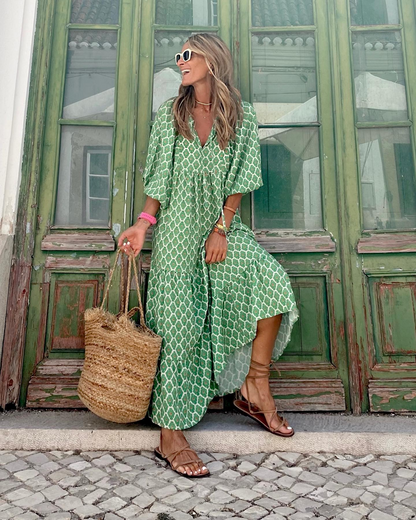 ZAIRA | Vestido estampado de temporada