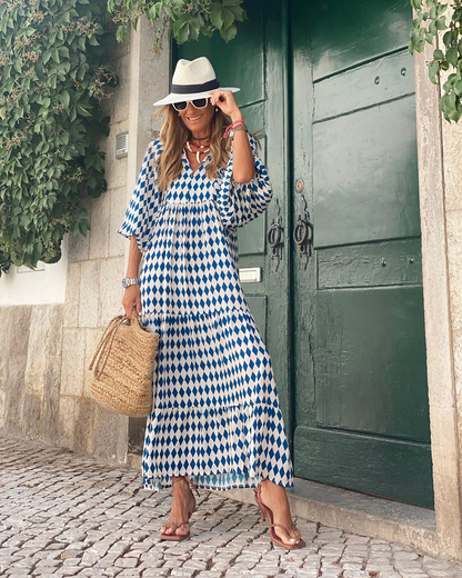 ZAIRA | Vestido estampado de temporada