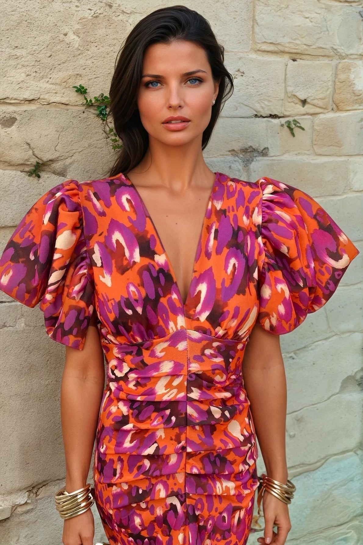TORÁ | Vestido estampado de diseño
