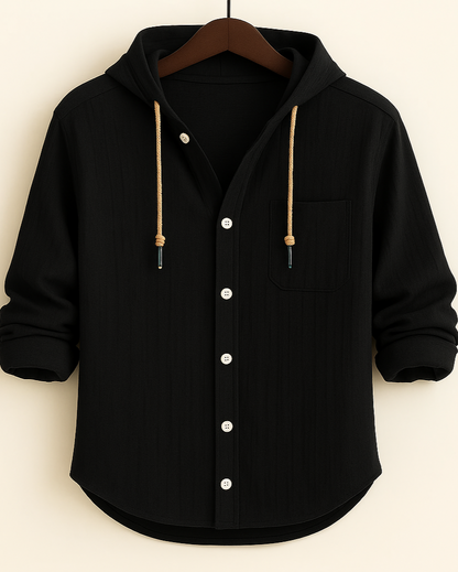 LORENZ | Camisa con capucha de algodón