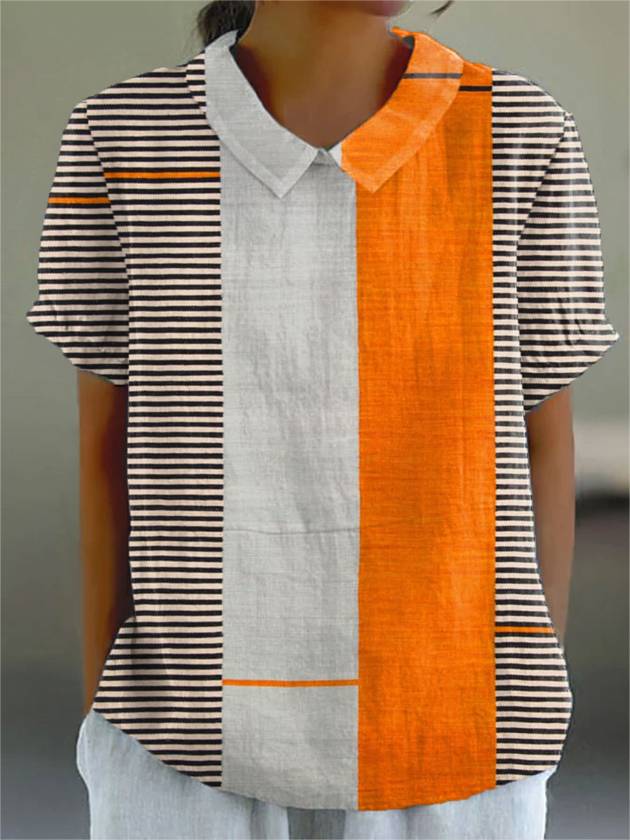 Lena | Block Striped Shirt
