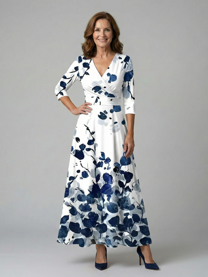 Juana | Vestido midi con escote cruzado