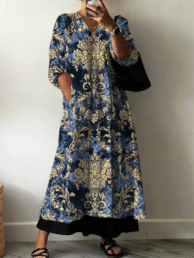 Sara | Vestido elegante estampado