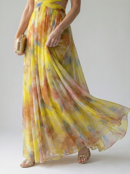 Irene | Vestido maxi cruzado