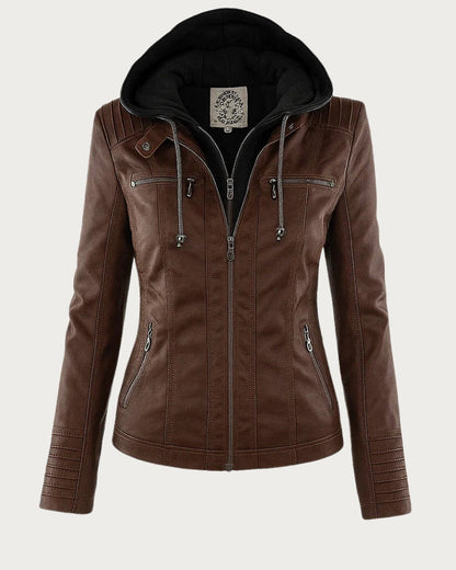 MÓNICA | Chaqueta de cuero otoñal