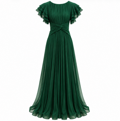 Abigail | Vestido de Noche Plisado