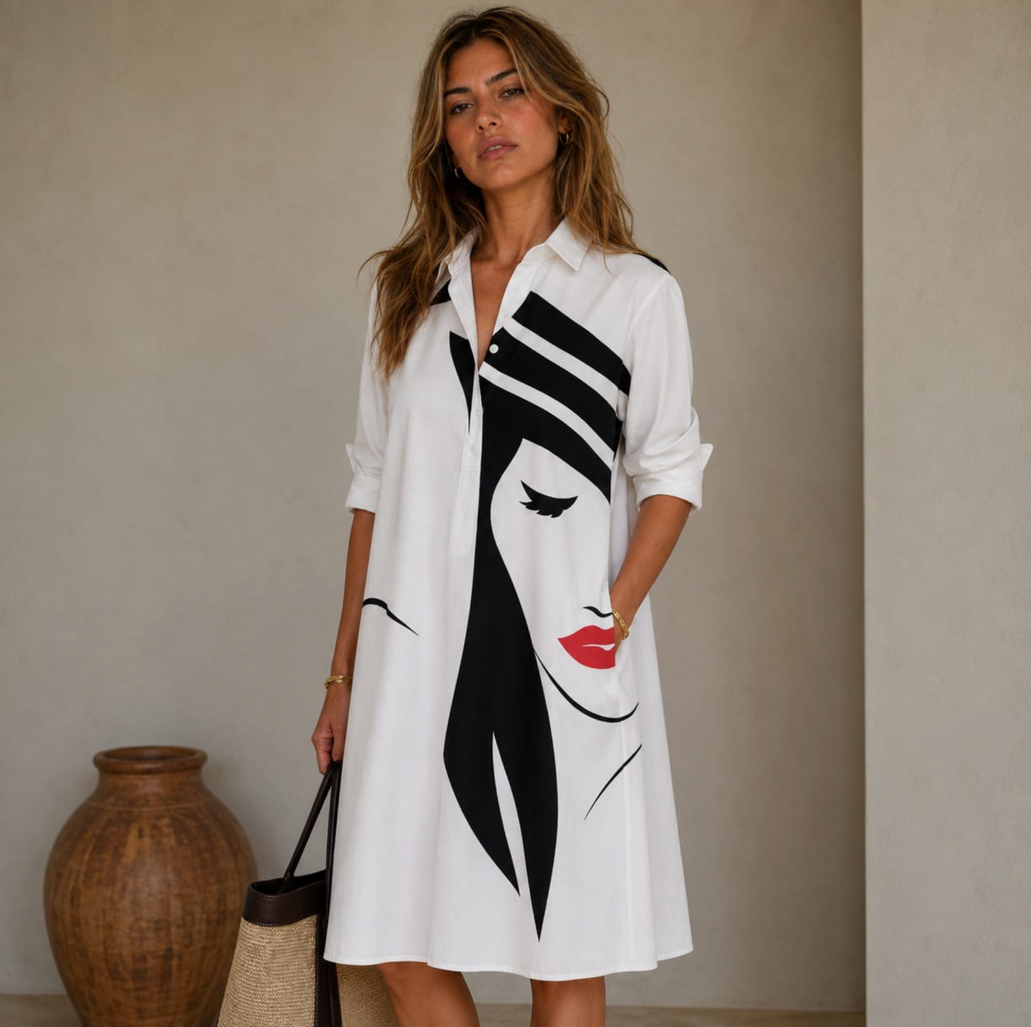 Yvette | Vestido midi cómodo