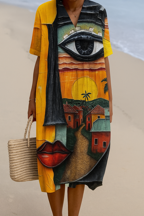 Vestido estampado brisa de verano