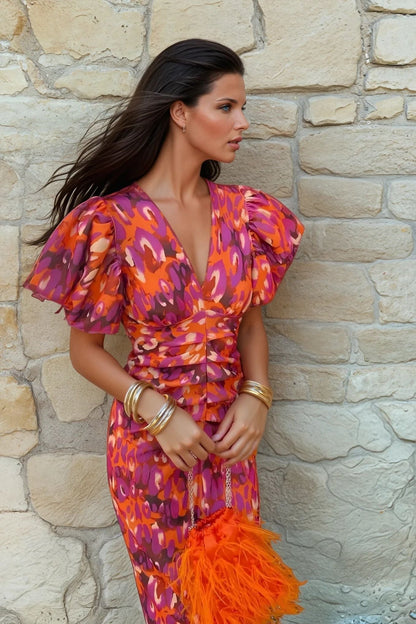 TORÁ | Vestido estampado de diseño