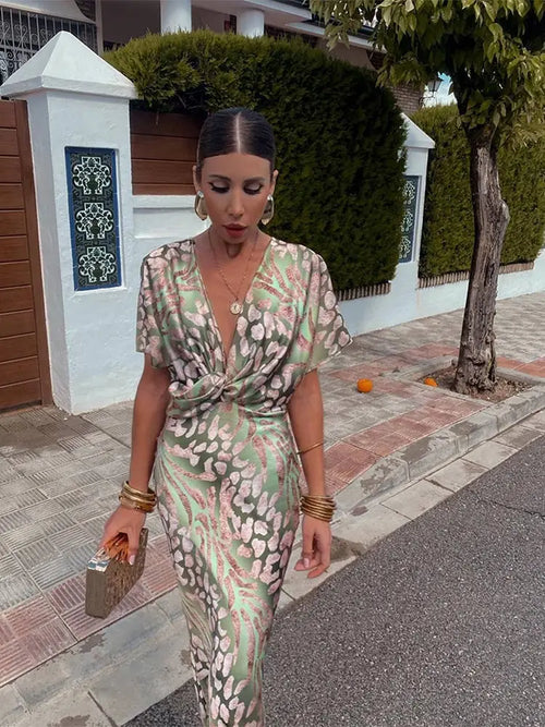 Clarandra | Vestido Midi estampado