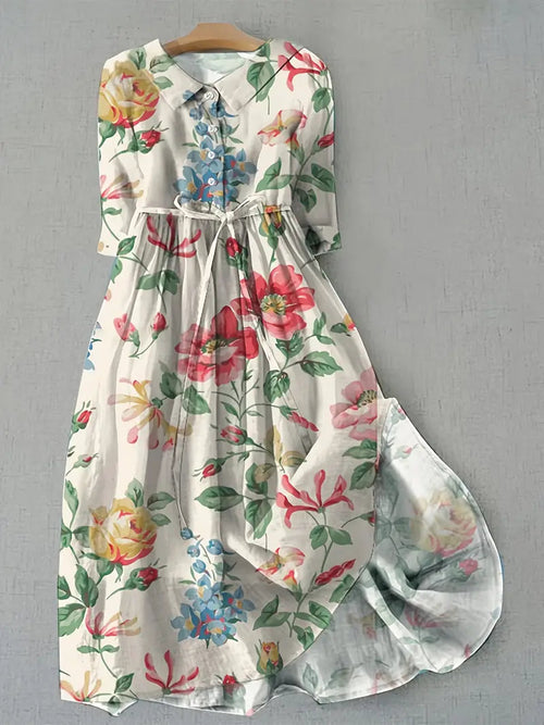 Isabelle | Vestido clásico con flores