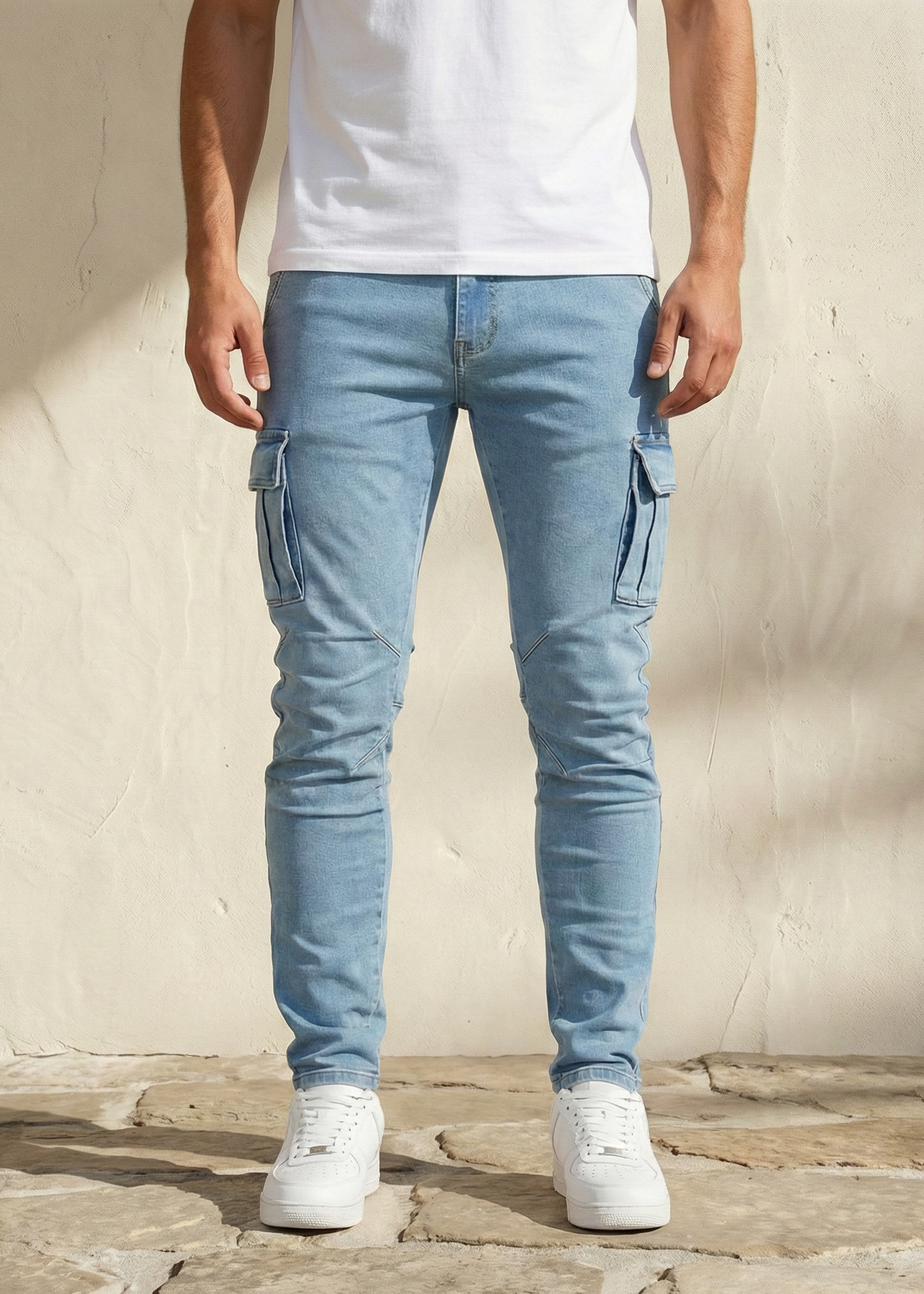 MARINO | Pantalón cargo strecht