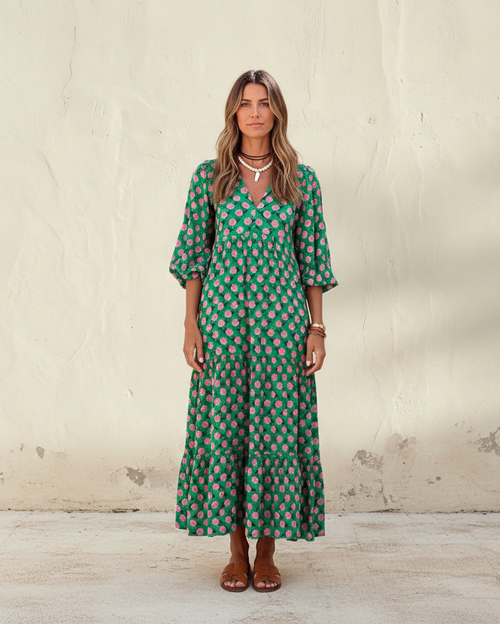 ZAIRA | Vestido estampado de temporada