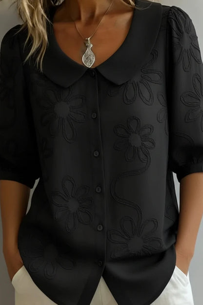 Elegante blusa floral
