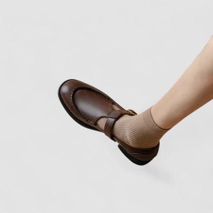 AVERY | Zapatos ortopédicos Mary Jane con punta cuadrada