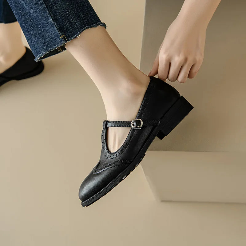 Julia | Zapatos ortopédicos con correa en forma de T