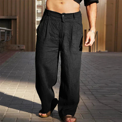 LUCIANO | Pantalón de lino ancho