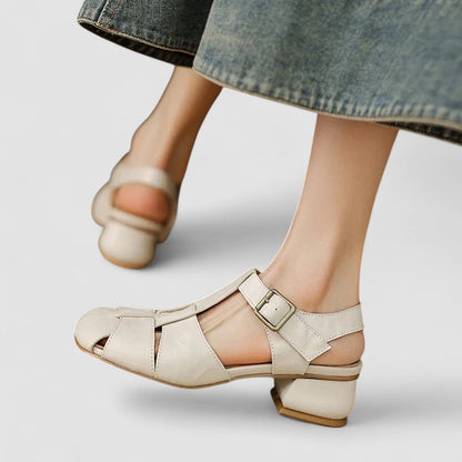 AMELIA | Zapatos ortopédicos Mary Jane en piel genuina