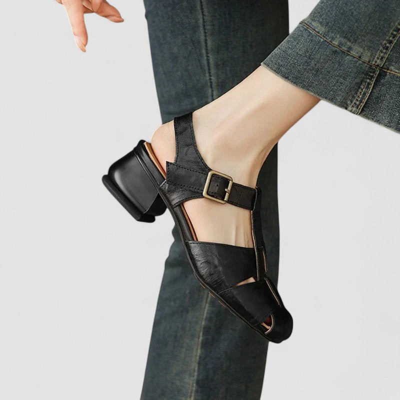 AMELIA | Zapatos ortopédicos Mary Jane en piel genuina