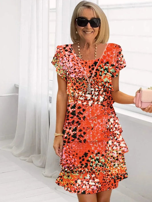 Clarissa | Vestido elegante cómodo con volantes
