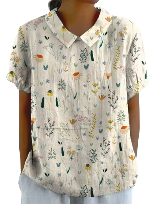 Ava | Minimalist Floral Shirt