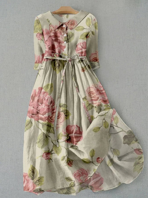 Helena | Vestido vintage con rosas