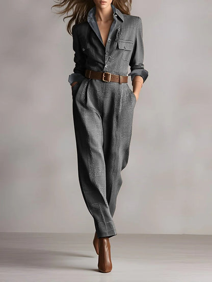 Ana | Mono elegante de cuadros