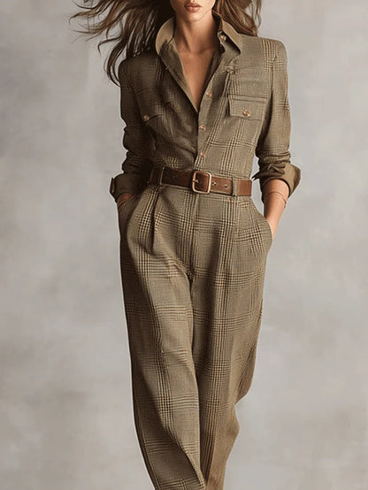 Ana | Mono elegante de cuadros