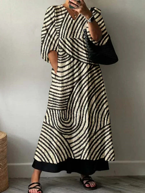 Carolina | Vestido elegante estampado