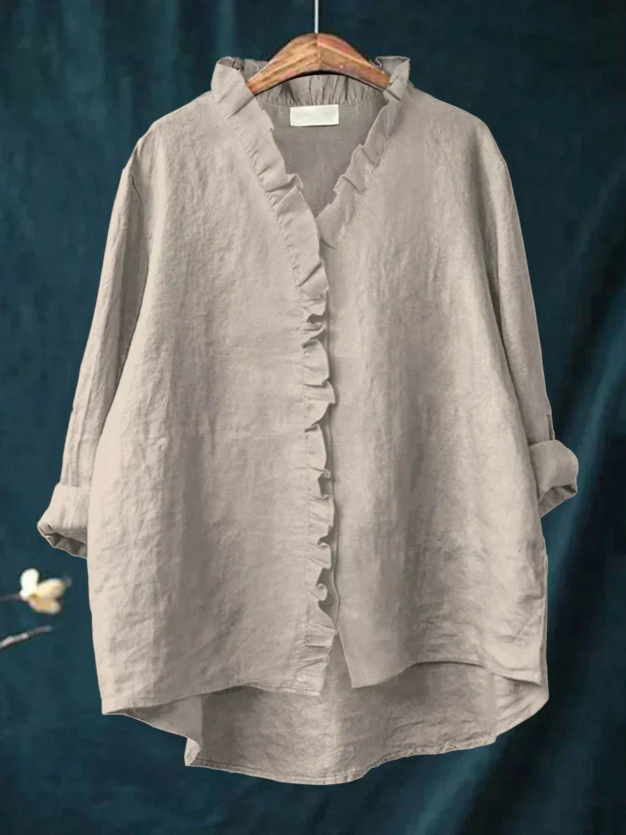 SELENA | Blusa minimalista con volantes