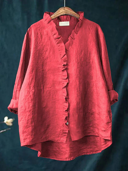 SELENA | Blusa minimalista con volantes
