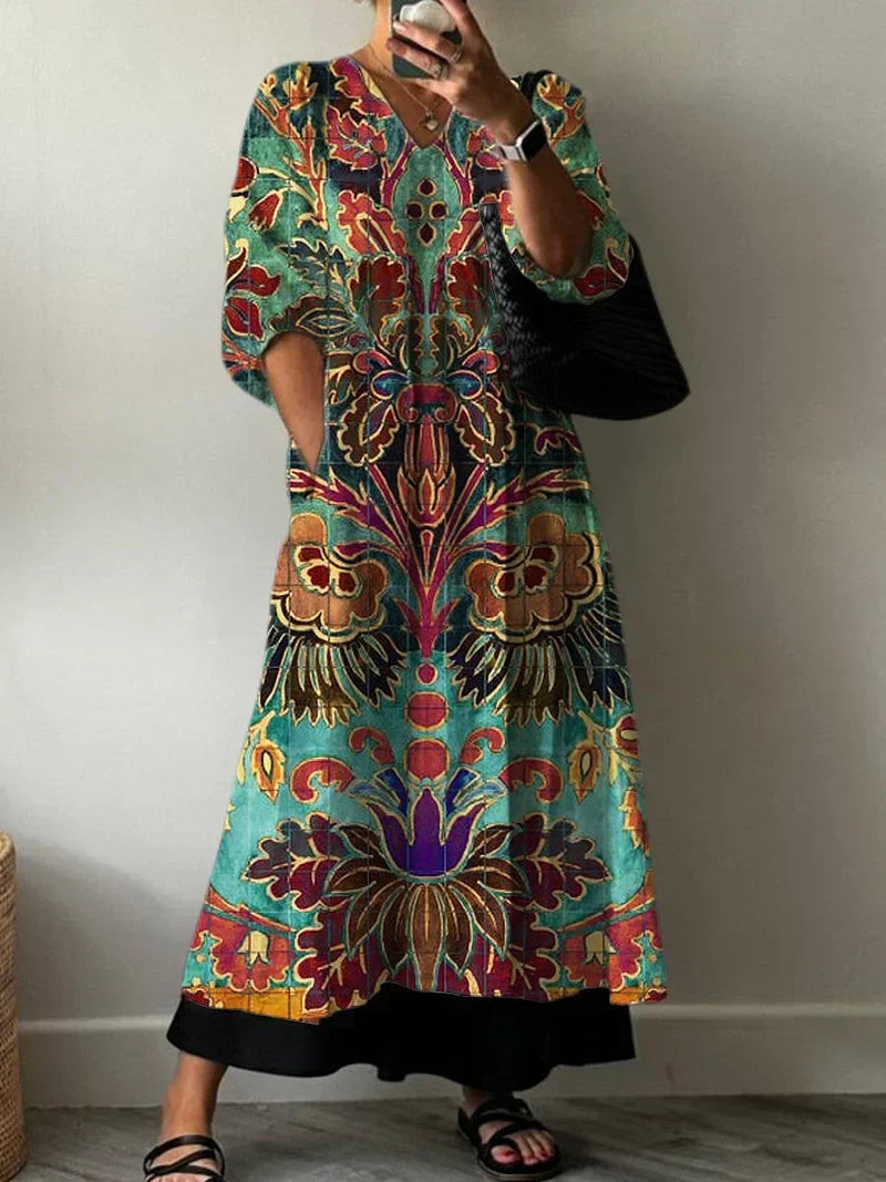 Carolina | Vestido elegante estampado