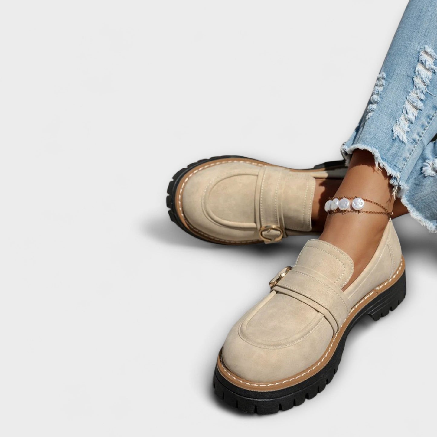 Laura | Mocasines casual de punta redonda