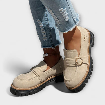 Laura | Mocasines casual de punta redonda
