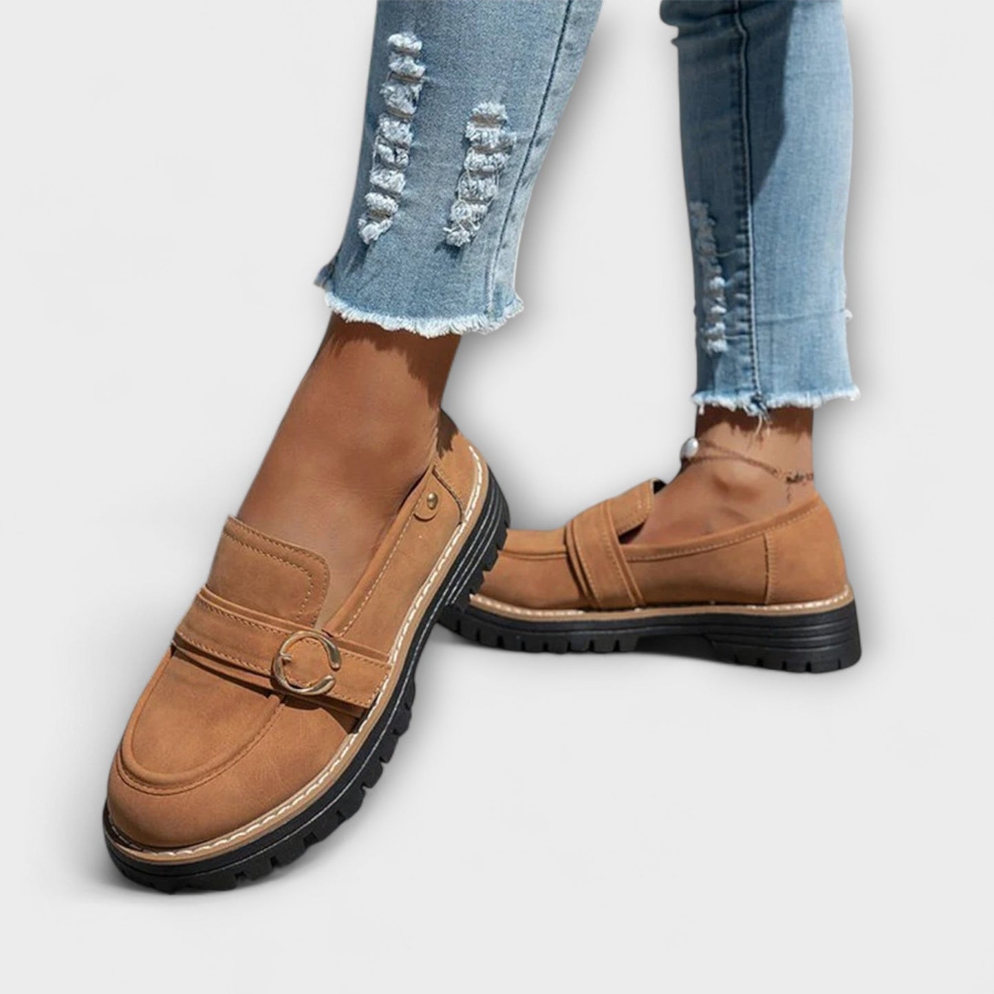Laura | Mocasines casual de punta redonda