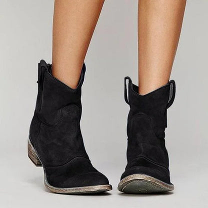 CARLOTTA | Botines de mujer en suave ante con estilo