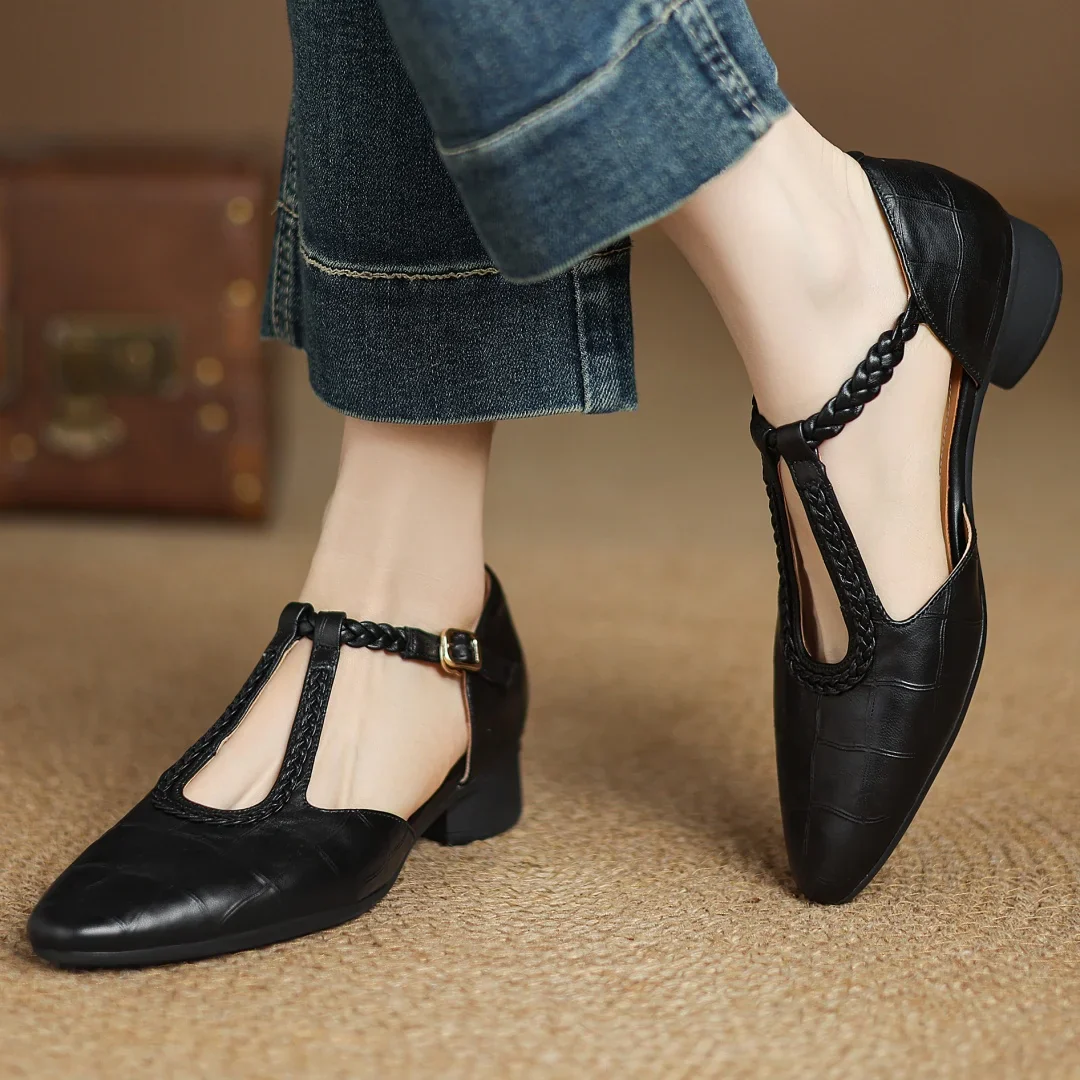 ARABELA | Sandalias trenzadas de tacón